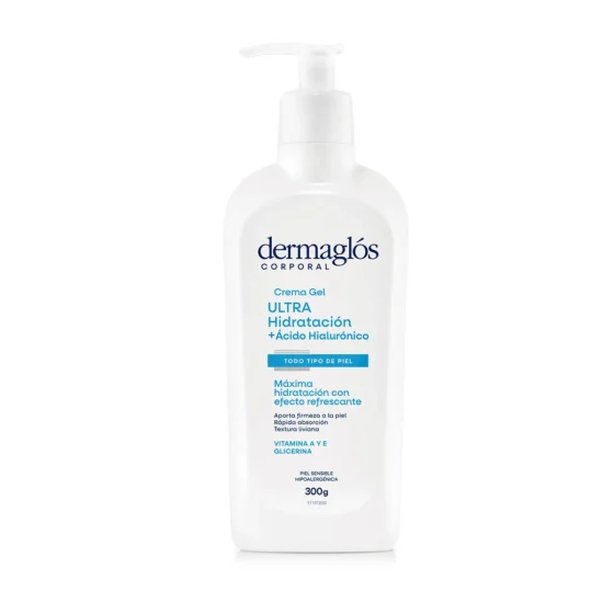 Dermaglós Corporal Gel Hidratante con Ácido Hialurónico – 300 g