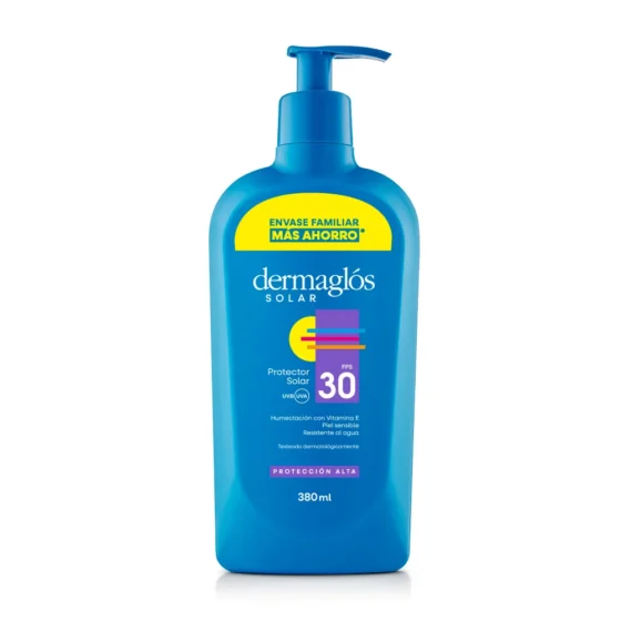 Dermaglós Protector Solar FPS 30 Promocional – Emulsión 380 ml