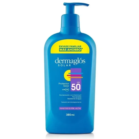 Dermaglós Protector Solar FPS 50 Promocional – Emulsión 380 ml