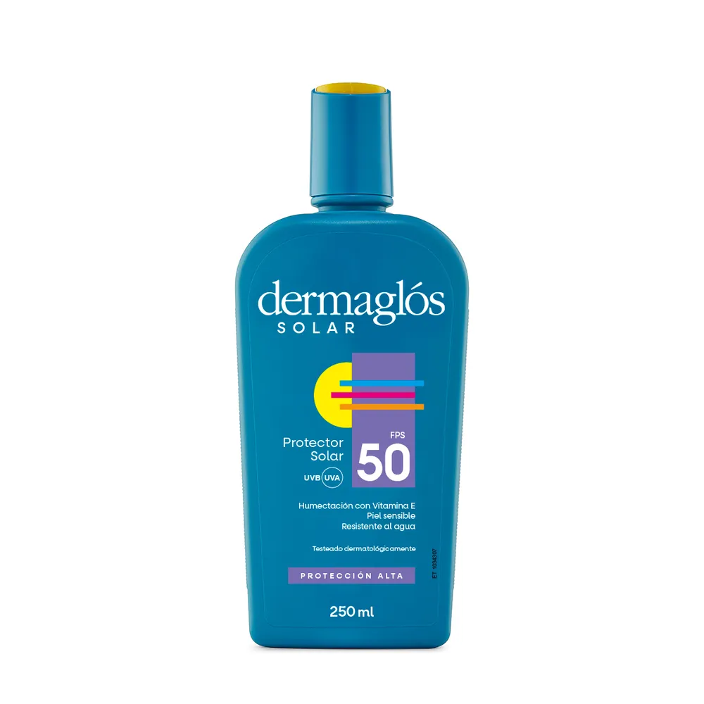 Dermaglós Protector Solar FPS 50 – Emulsión 250 ml