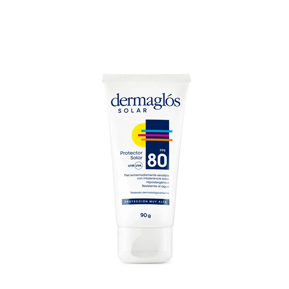 Dermaglós Protector Solar FPS 80 – Crema 90 g