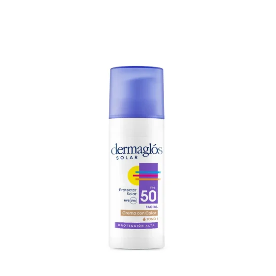 Dermaglós Protector Solar Facial FPS 50 Tono 2 — 50 ml