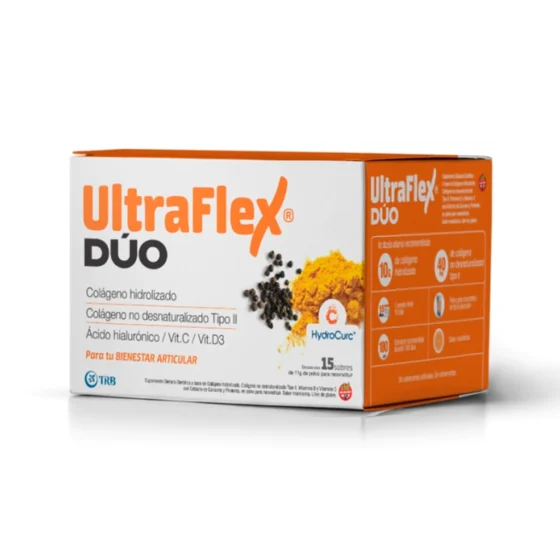 Ultraflex Dúo sabor mandarina – 15 sobres