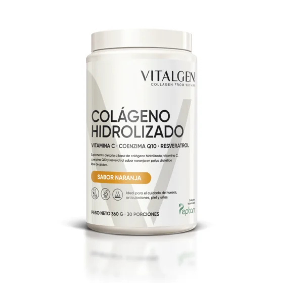 Vitalgen Colágeno Hidrolizado sabor naranja – 360 g