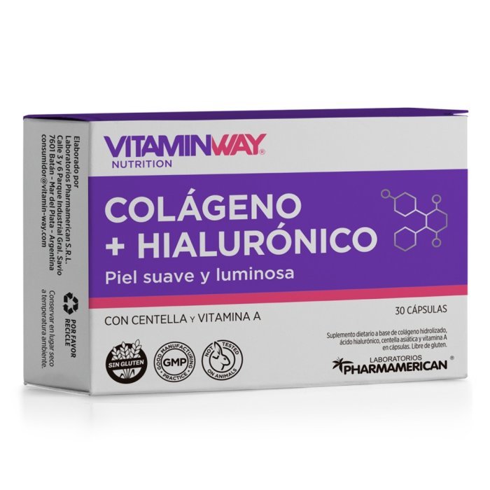 Vitamin Way Colágeno + Hialurónico – 30 cápsulas