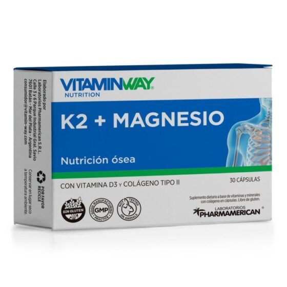 Vitamin Way K2 + Magnesio – 30 cápsulas