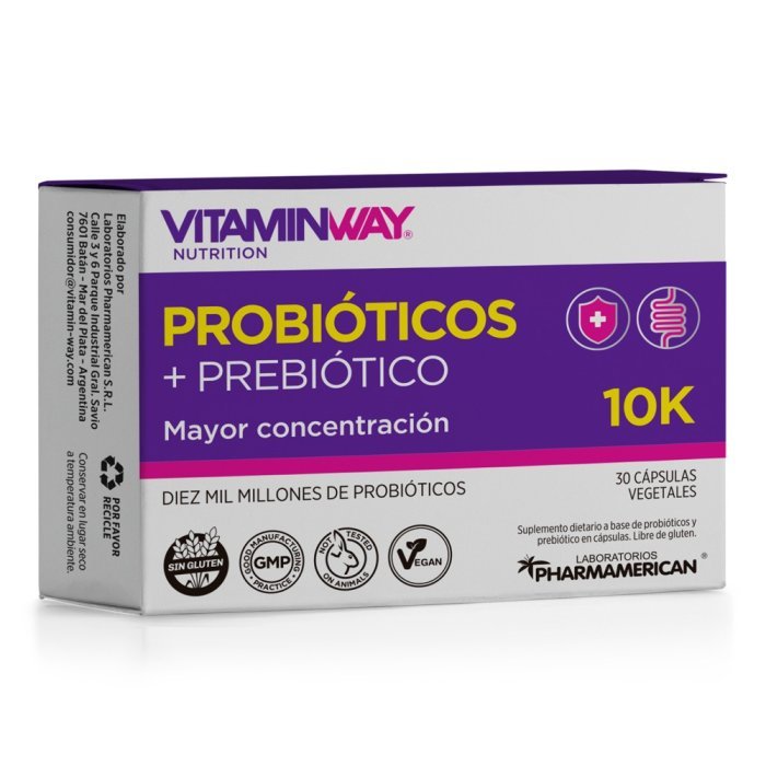 Vitamin Way Probióticos+Prebiótico 10k – 30 cápsulas