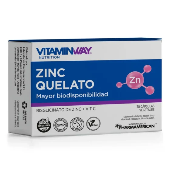 Vitamin Way Zinc Quelato — 30 unidades