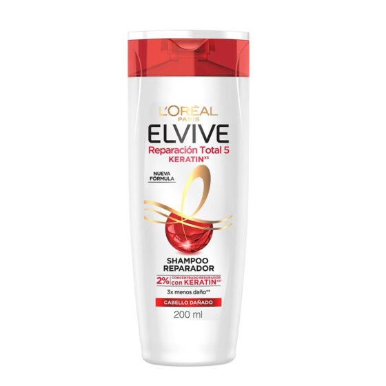 Elvive Reparación Total 5 con Keratina Shampoo — 200 ml