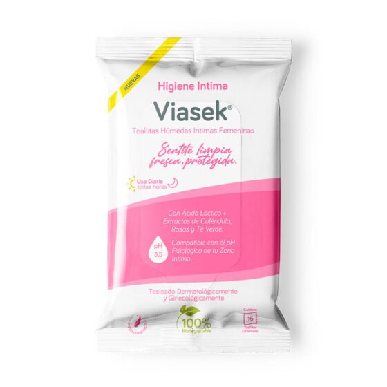 Viasek Toallitas Húmedas — 16 unidades
