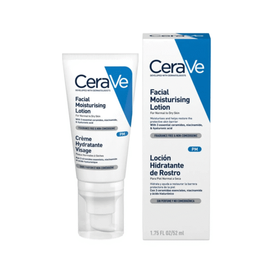 CeraVe Loción Hidratante Facial PM — 52 ml