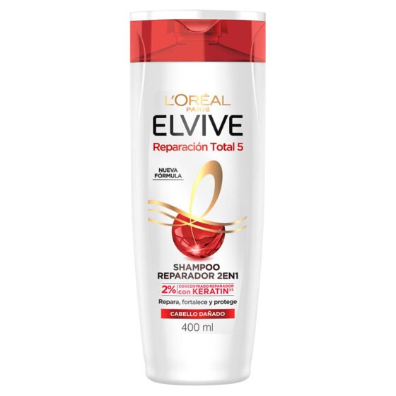 Elvive Reparación Total 5 Shampoo 2 en 1 — 400 ml