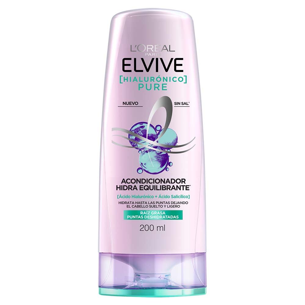 Elvive Hialurónico Pure Acondicionador Hidratante — 200 ml