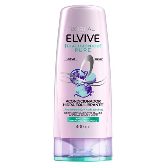 Elvive Hialurónico Pure Acondicionador Hidratante — 400 ml