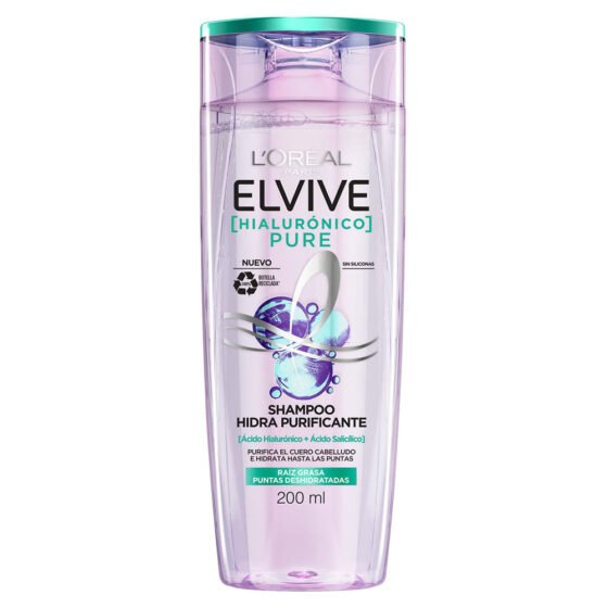 Elvive Hialurónico Pure Shampoo Purificante — 200 ml