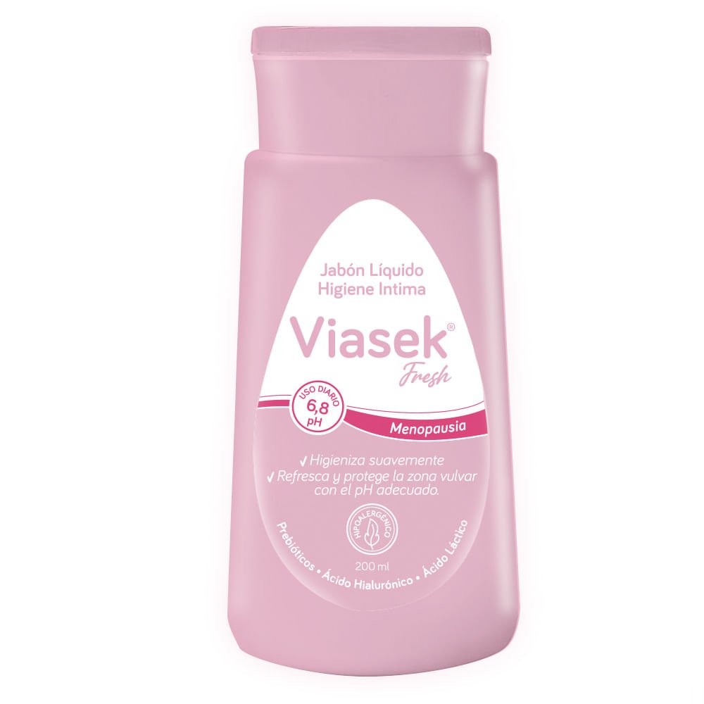 Viasek Fresh Jabón Líquido Íntimo pH 6,8 — 200 ml