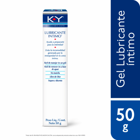 K-Y Gel Lubricante Íntimo — 50 g
