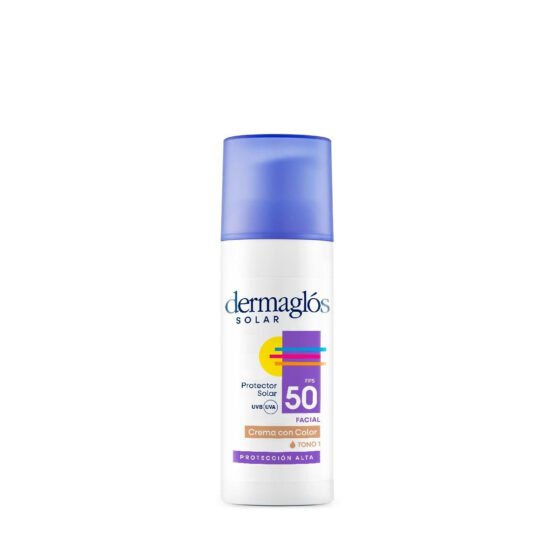 Dermaglós Solar Protector Facial con Color Tono 1 FPS 50 50 g