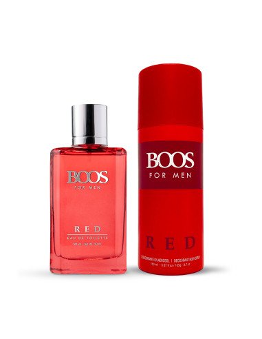 Boos Red Set para Hombre con EDT y Desodorante