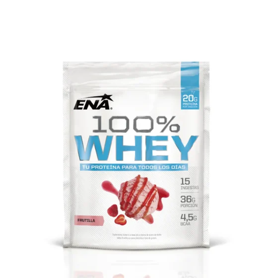 ENA 100% Whey Protein Sabor Frutilla — 540 g