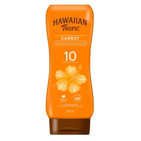 Hawaiian Tropic Bronceador FPS 10 con Zanahoria — 240 ml