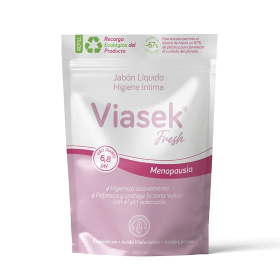 Viasek Fresh Refill Jabón Líquido Íntimo pH 3,5 — 200 ml