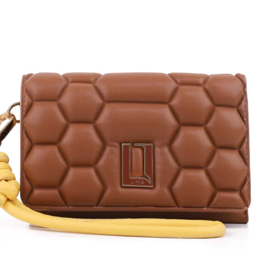 Billetera Valeria grande color caramel