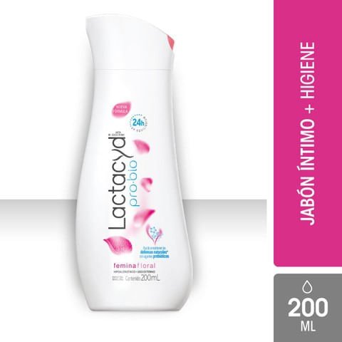 Lactacyd Femina Probio Jabón Líquido Íntimo — 200 ml